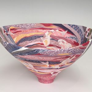 Nerikomi bowl by Narumi Ii